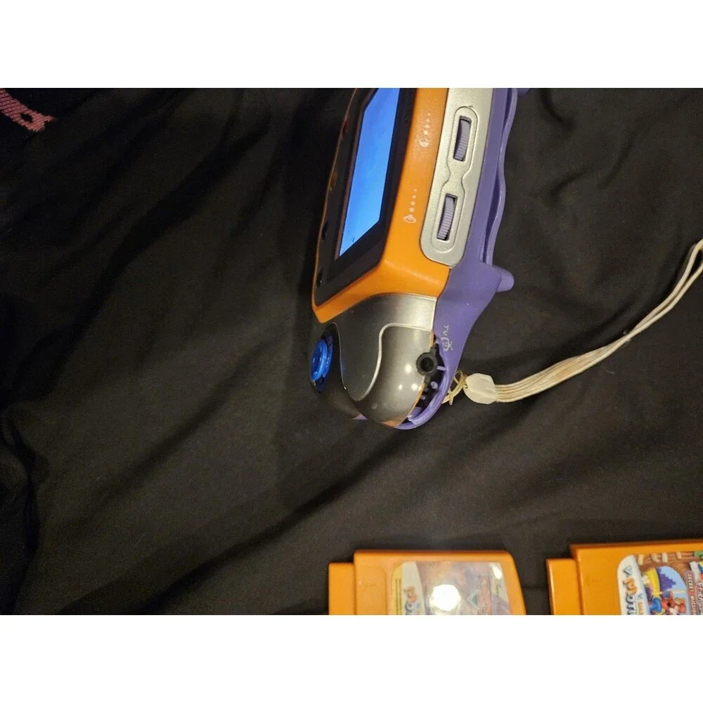 VTech V.Smile Pocket Learning System with 7 Game Cartridges Tested Works As Is